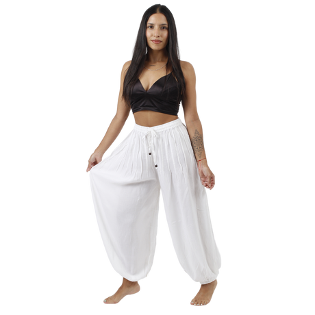 Pantalon Bombacho Blanco