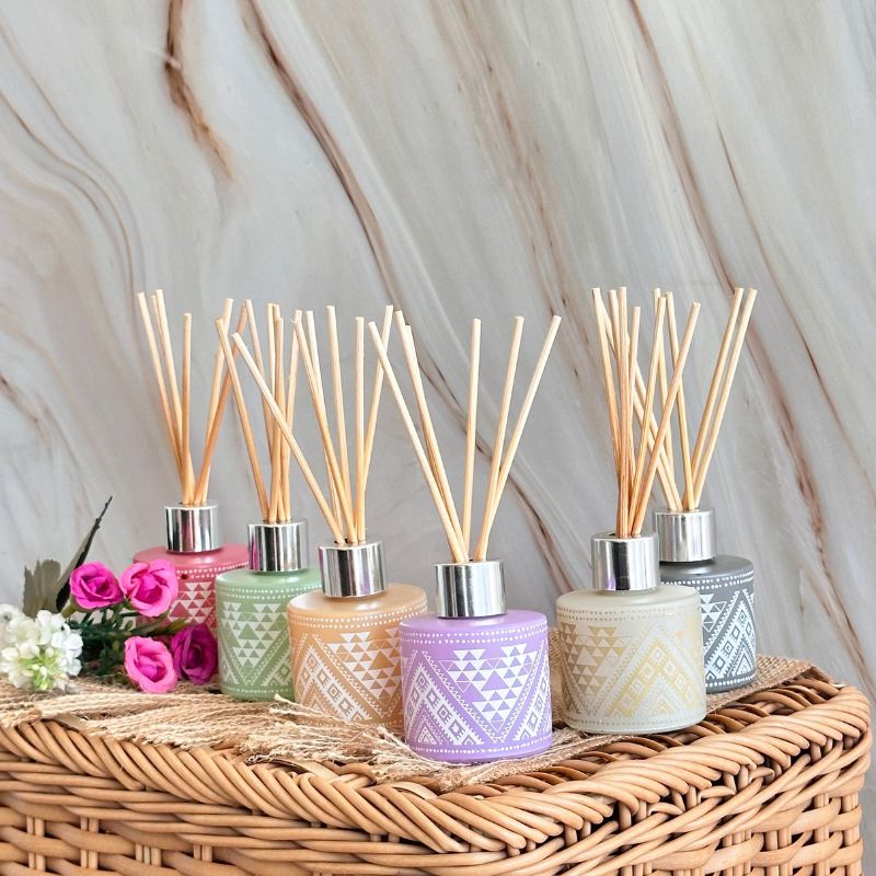 Difusor de Varilla Boho Lavanda Salvia con Piedra Amatista