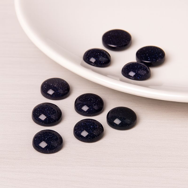 Ombliguera de Piedra 1 cm Lluvia de Estrellas Azul