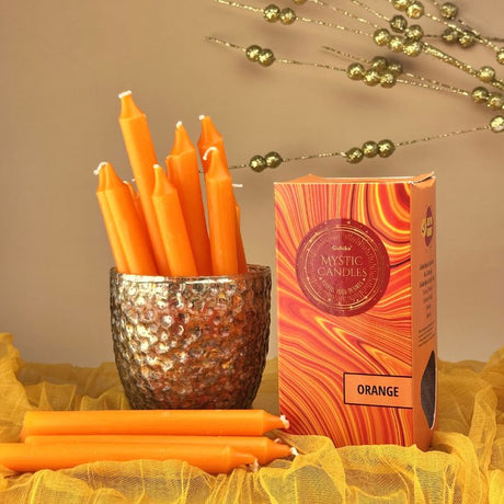 Pack Velas Místicas Naranja - Goloka