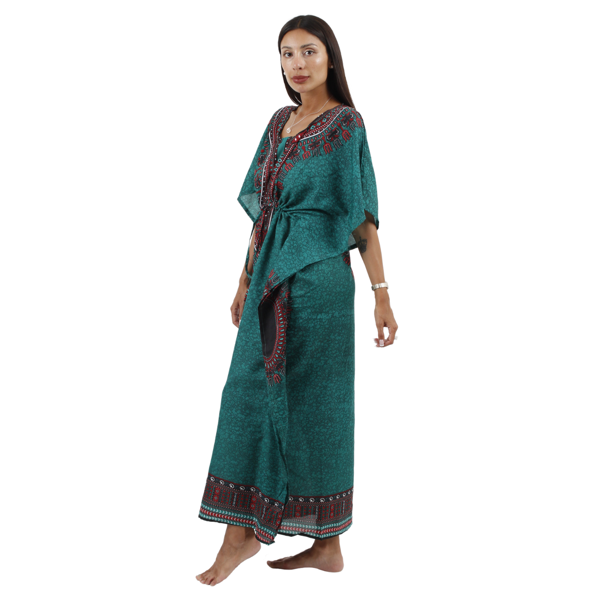 Vestido Kaftan Elina Verde