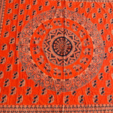 Cubrecama 2 Plazas Naranja Elefante Real