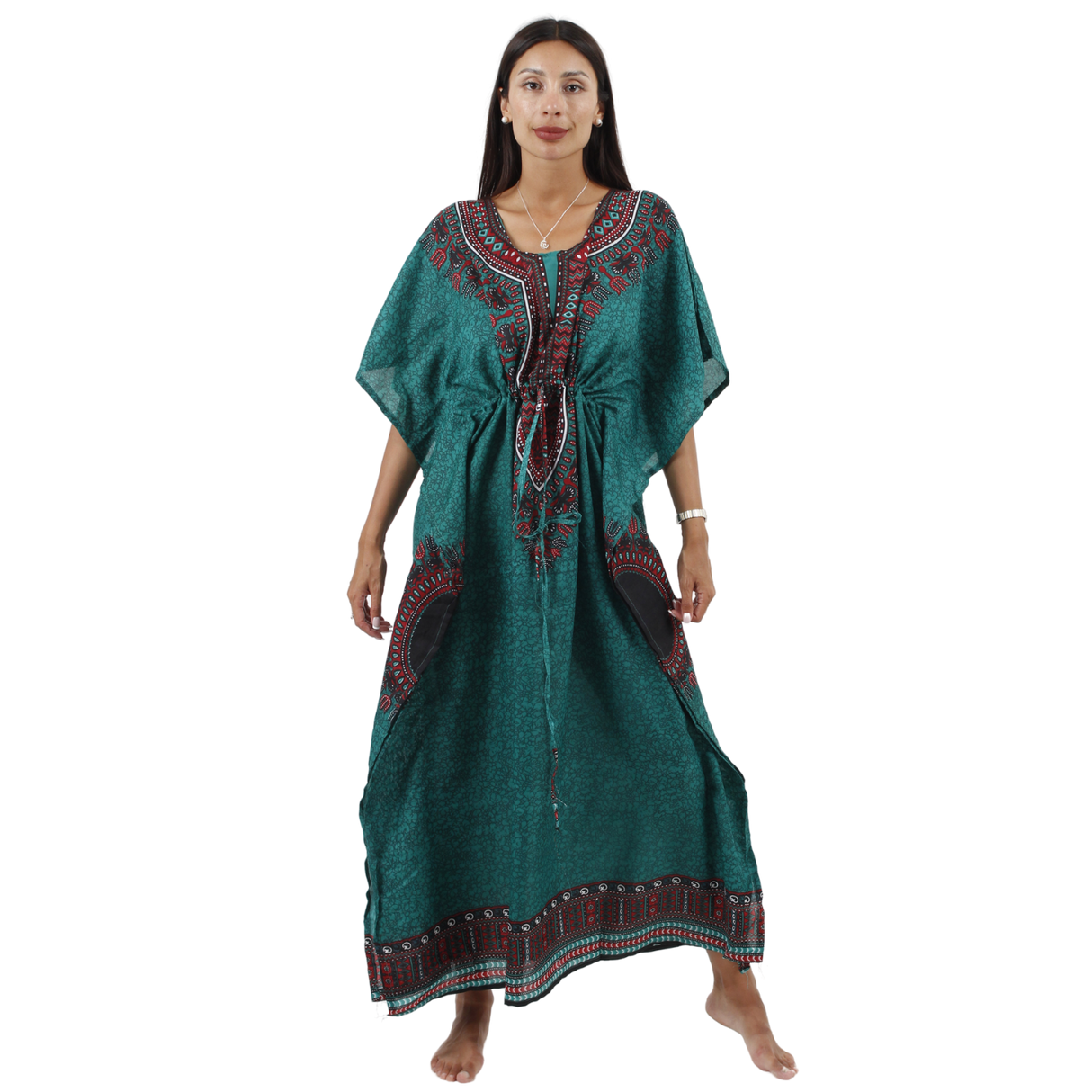 Vestido Kaftan Elina Verde