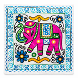 Funda de Cojín Elephant Rosado y Azul
