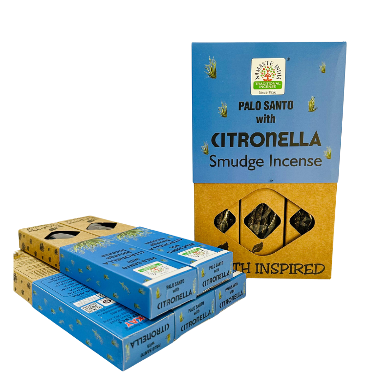 Incienso Natural Palo Santo con Citronella - Namaste India