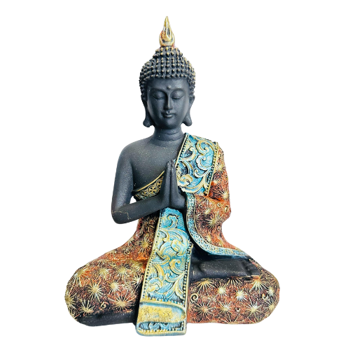 Buda Siddharta Black Shiny Anjali