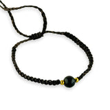 Pulsera de Hilo 6mm Ajustable con Piedra Preciosa