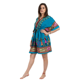 Blusa/Vestido Kaftan Naya Turquesa