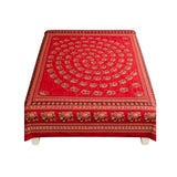 Cubrecama 2 Plazas Rojo Elefantes Tradicional