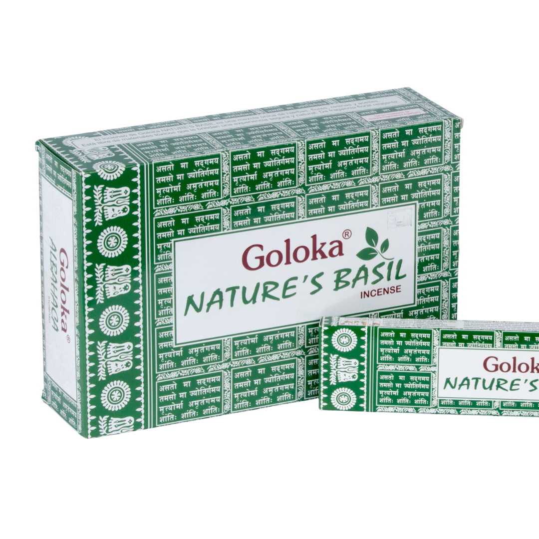 Incienso Natural Nature's Basil - Goloka