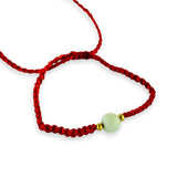 Pulsera de Hilo 6mm Ajustable con Piedra Preciosa