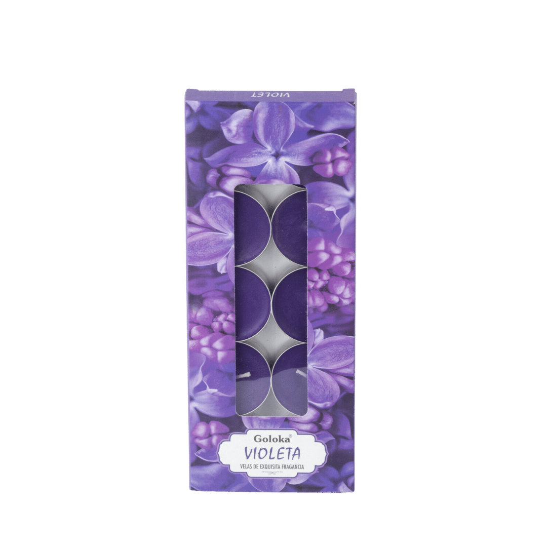 Vela Aromática Violeta Tealight - Goloka