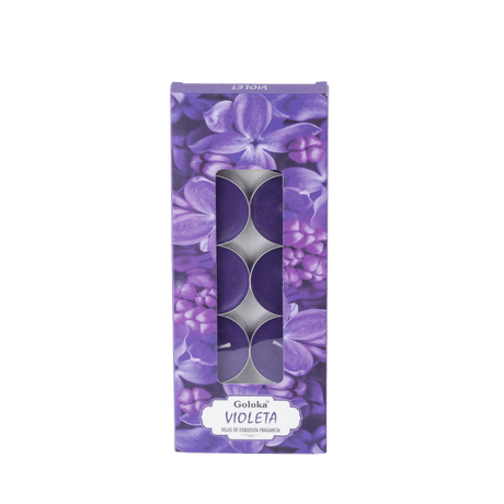 Vela Aromática Violeta Tealight - Goloka