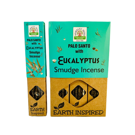 Incienso Natural Palo Santo con Eucalipto - Namaste India