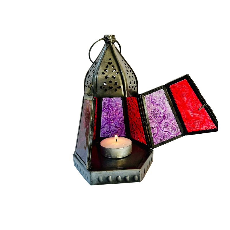 Farol Encantado - Porta Vela Rojo