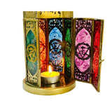 Farol Encantado - Porta Vela OM 7 Chakras Grande