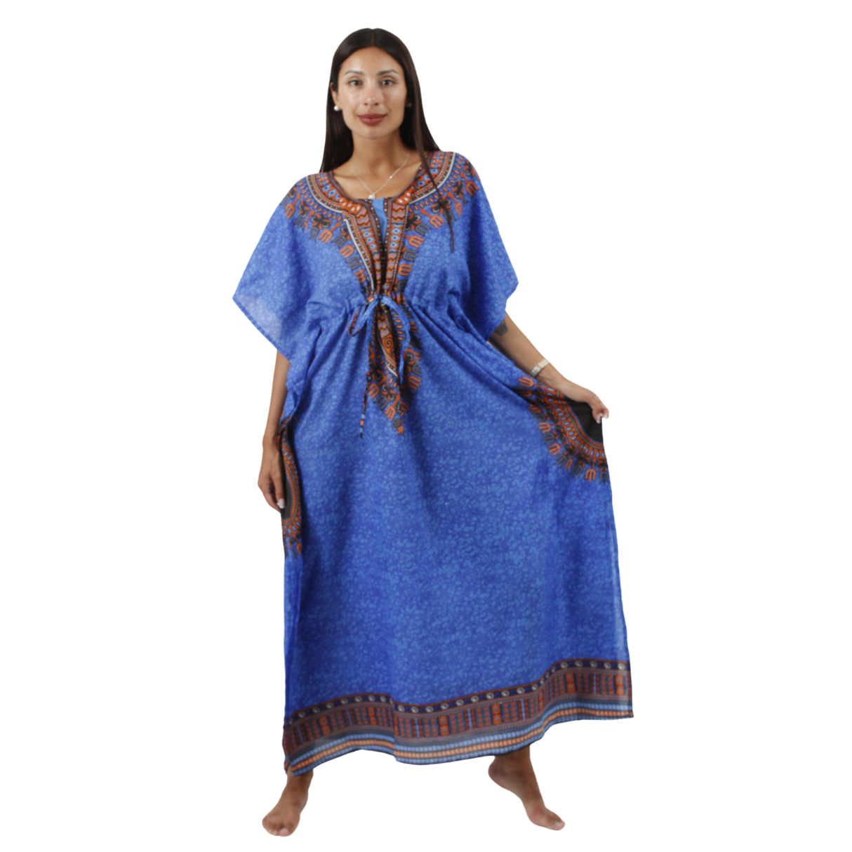 Vestido Kaftan Elina Azul