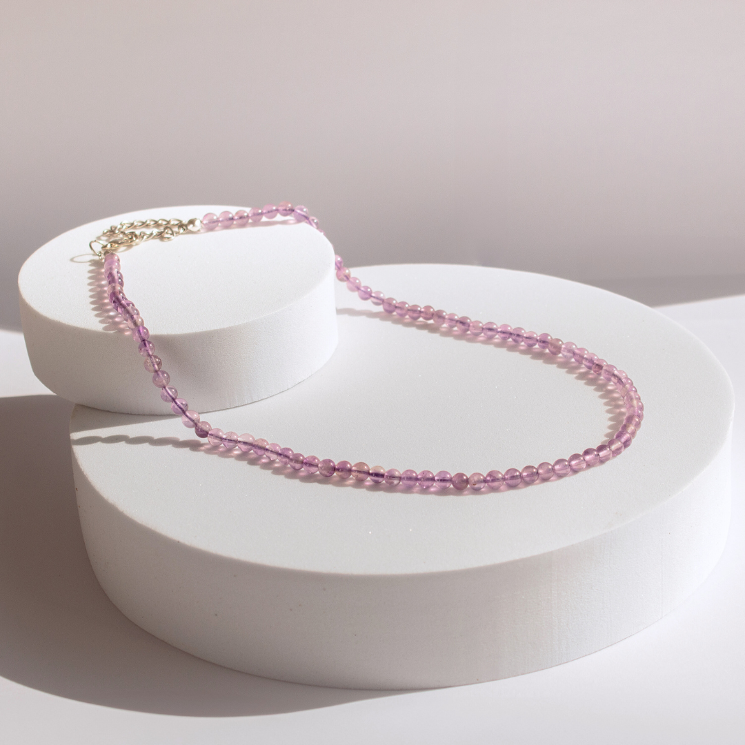 Collar Piedra Amatista 4mm