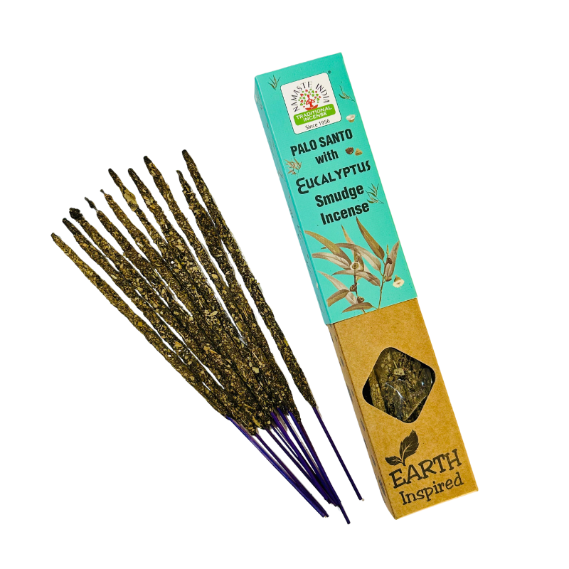 Incienso Natural Palo Santo con Eucalipto - Namaste India