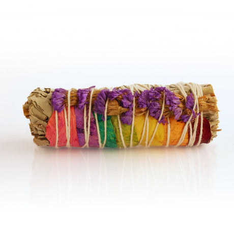 Sahúmo de Salvia Blanca con 7 Chakras - 10 Cms