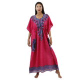 Vestido Kaftan Elina Rosado