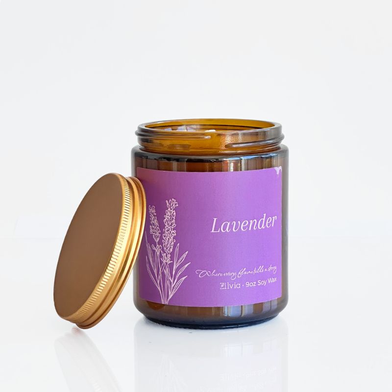 Vela Cera de Soya Lavanda