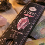 Sahumerio Tarot Gemas Cuarzo Rosado Rosa Silvestre