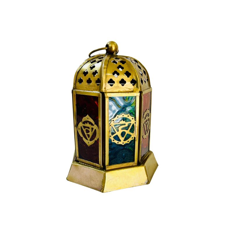 Farol Encantado - Porta Vela OM 7 Chakras Chico