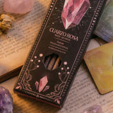 Sahumerio Tarot Gemas Cuarzo Rosado Rosa Silvestre