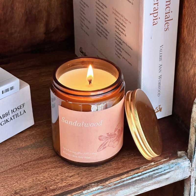 Vela Cera de Soya Sandalwood