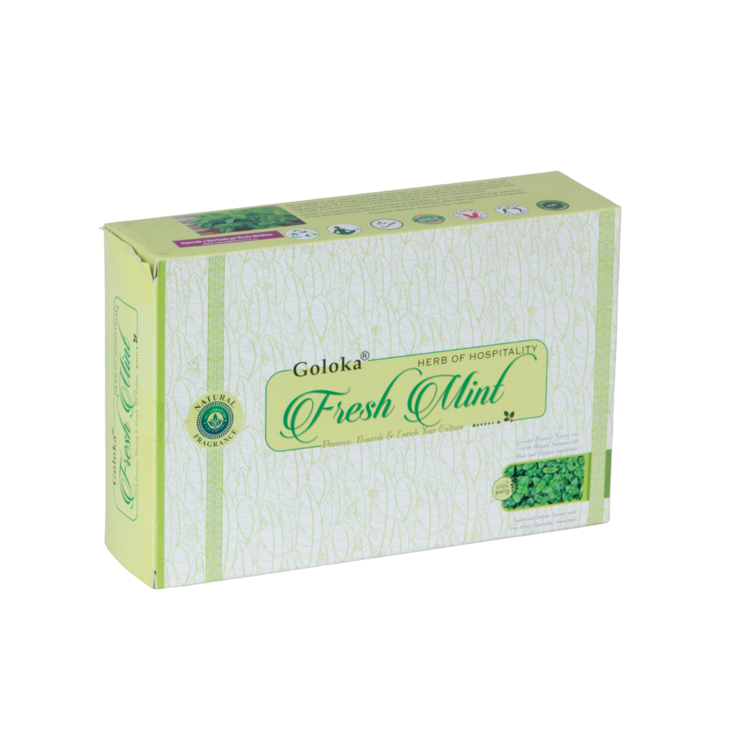 Incienso Natural Popular Menta Fresca - Goloka