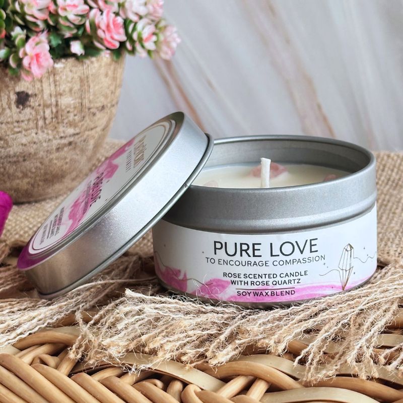 Vela Crystal Energy Amor Puro 80gr