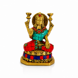 Laxmi Bronce con Piedras 14 cm