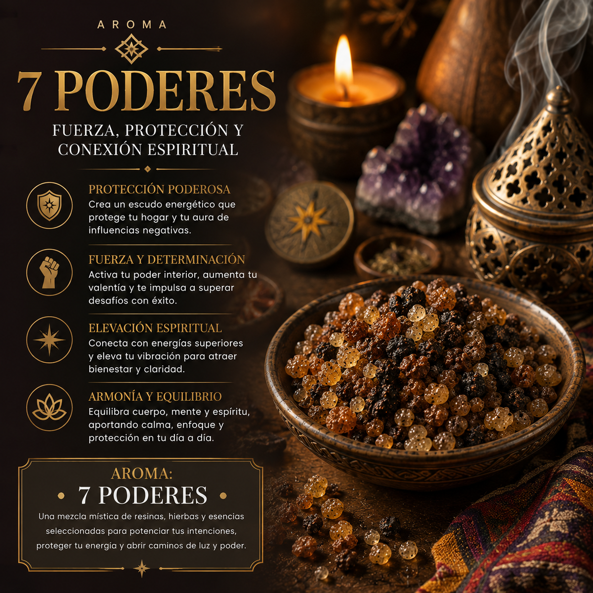 Sahumerio en Polvo 7 Poderes