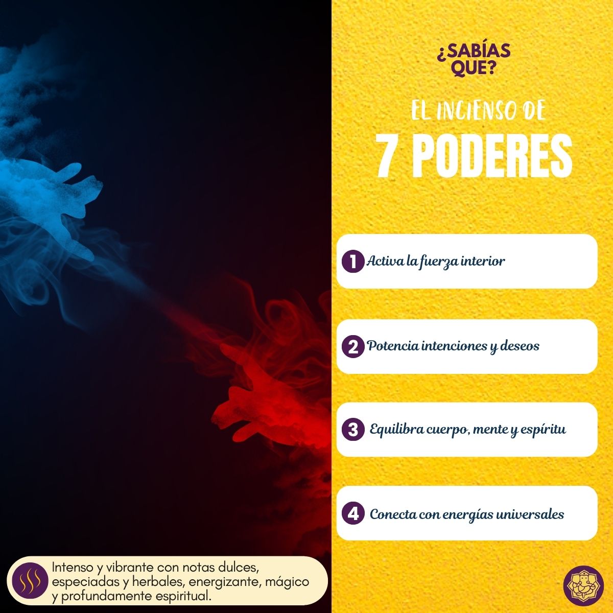 Incienso Natural 7 Poderes - Satya