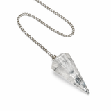 Péndulo Pirámide Cuarzo Cristal Grande