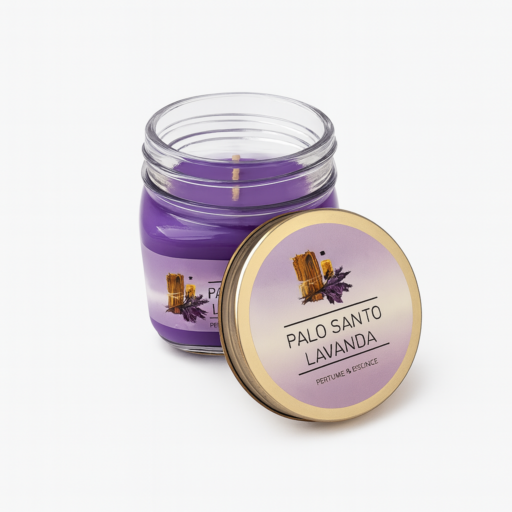 Vela Aromatica Tapa Rosca - Palo Santo y Lavanda