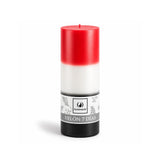 Velón Liso 7 Días Rojo Blanco Negro - San Cipriano