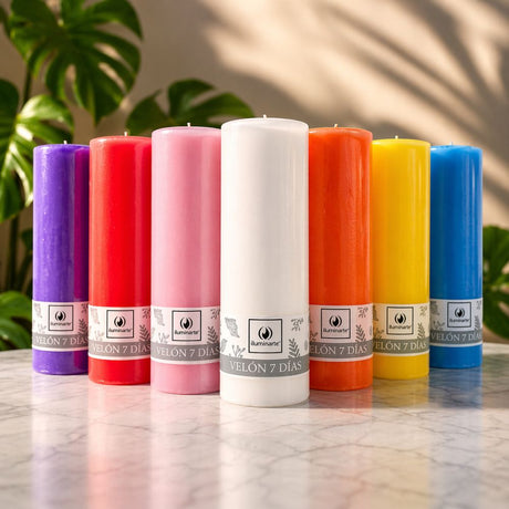 Velón Liso 7 Días Negro