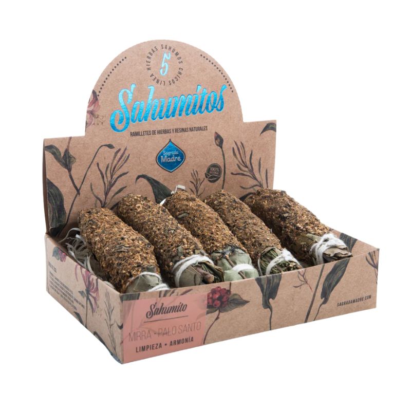 Sahumitos de Mirra y Palo Santo - Sagrada Madre