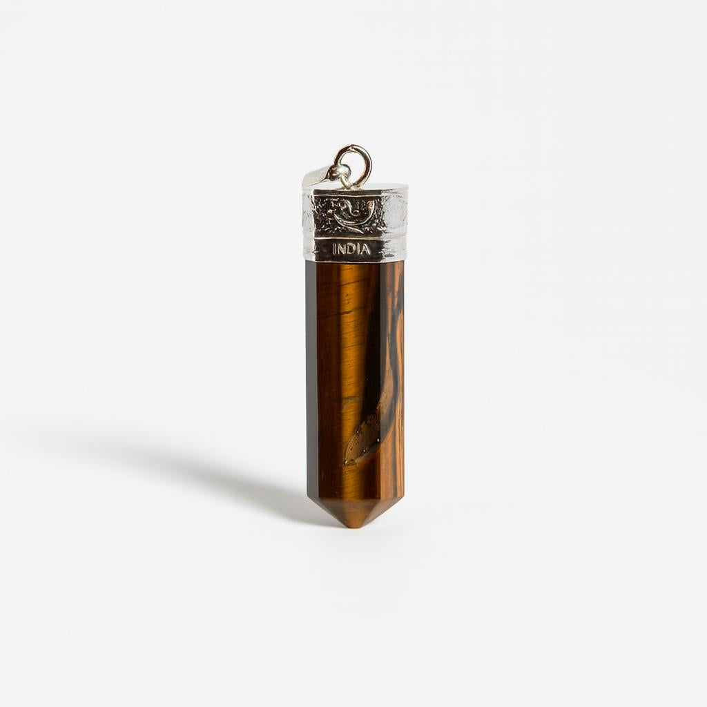 Colgante de Punta Ojo de Tigre 4 cm