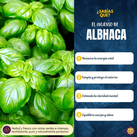 Incienso Natural Albahaca Ayurvedico - Balaji