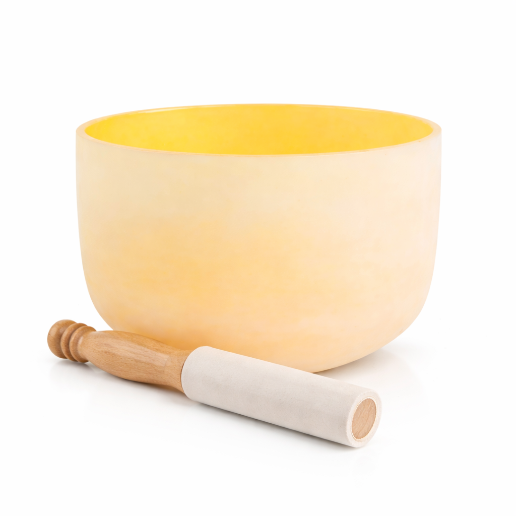 Cuenco Tibetano Cuarzo Amarillo 10 Pulgadas Nota MI