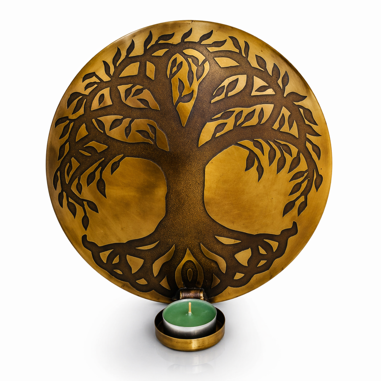 Porta Vela de Pared Árbol de la Vida Gold Pequeño