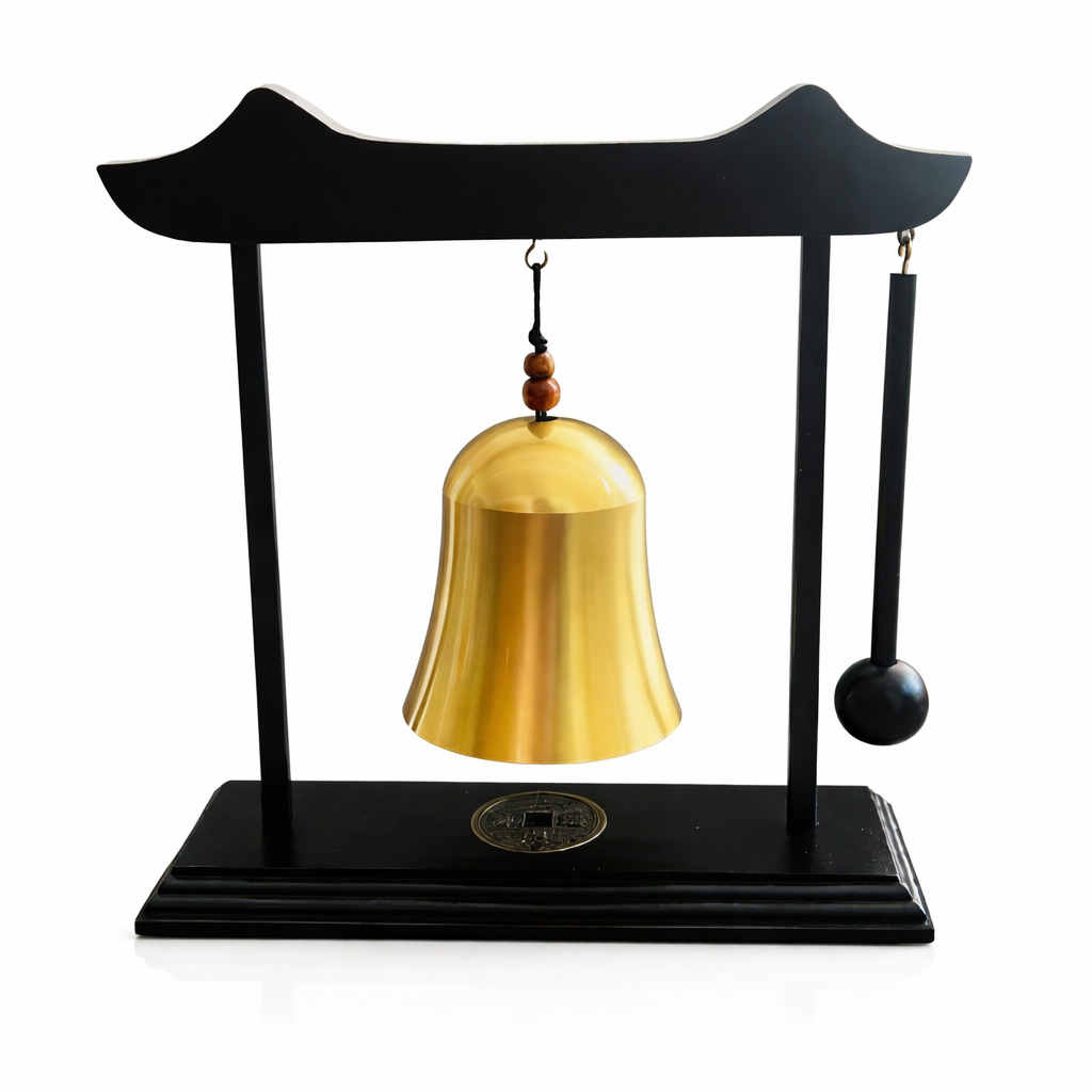 Campana Gong de Escritorio Negro