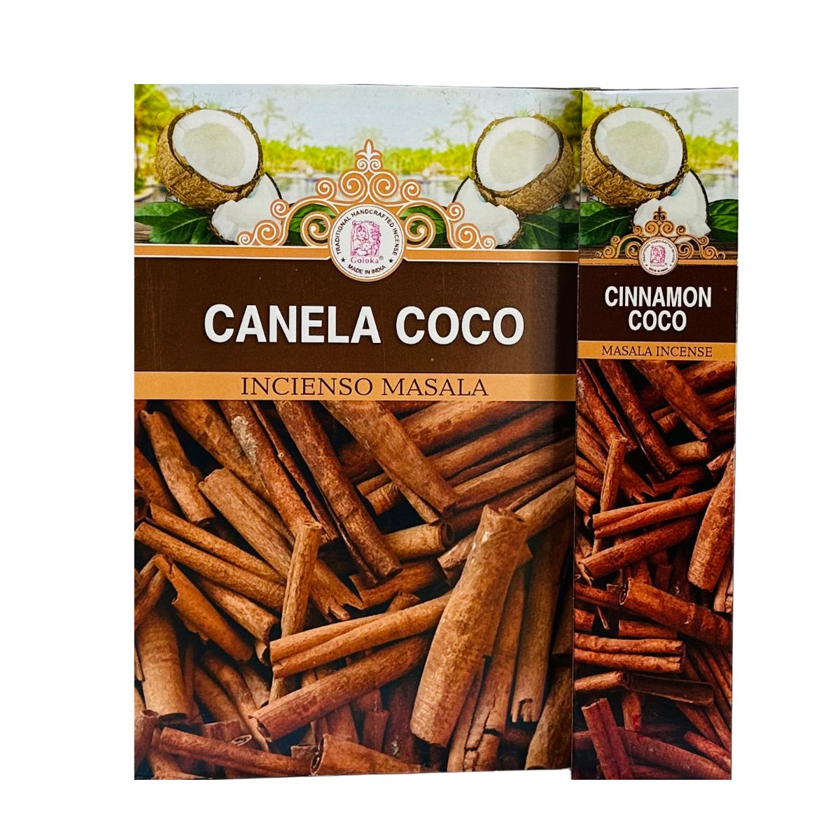 Incienso Natural Canela Coco - Goloka