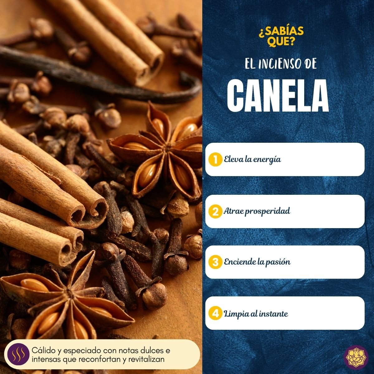 Incienso Natural Copal Canela - Hari Darshan