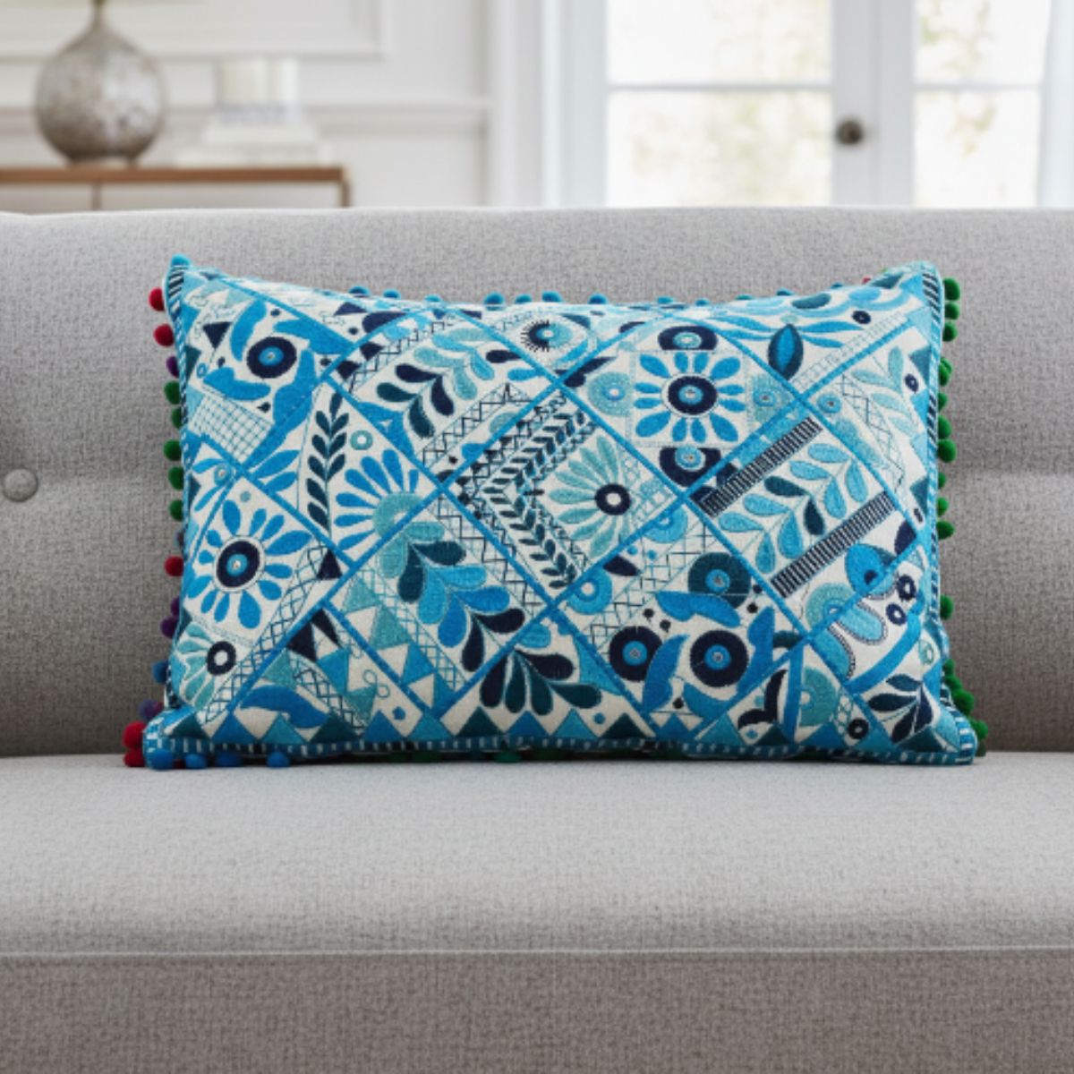 Cojin Decorativo Celeste