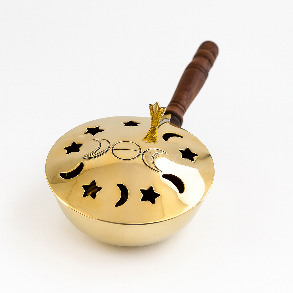 Quemador De Resina con Mango - Diseño Estrella Luna