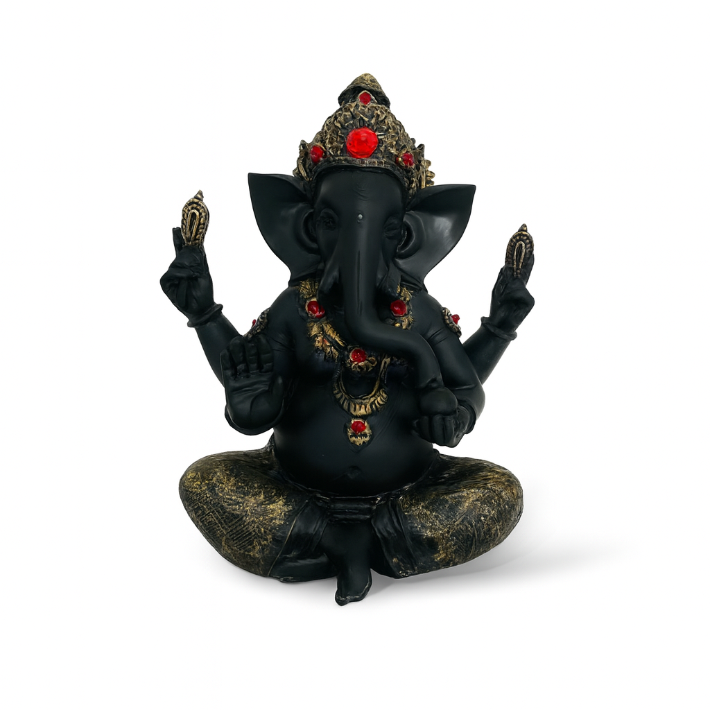 Figura Ganesh Black & Gold